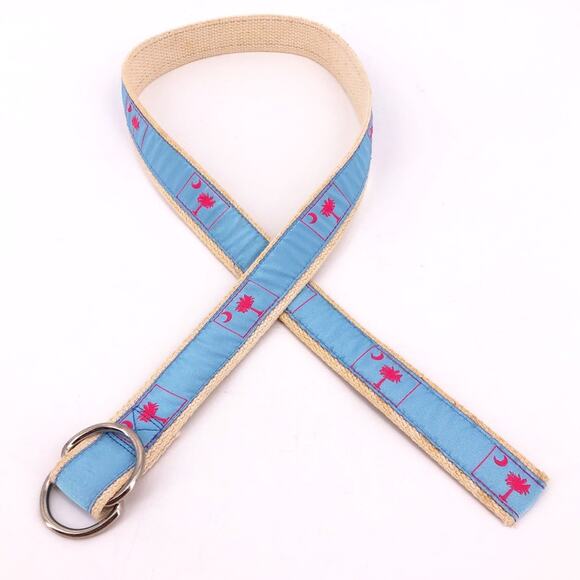 🔴 South Carolina state flag canvas ribbon belt - Picture 2 of 5
